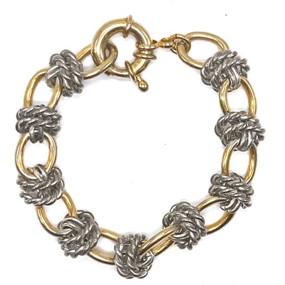 Knot Chain Contrast Bracelet - Picture 1 of 6